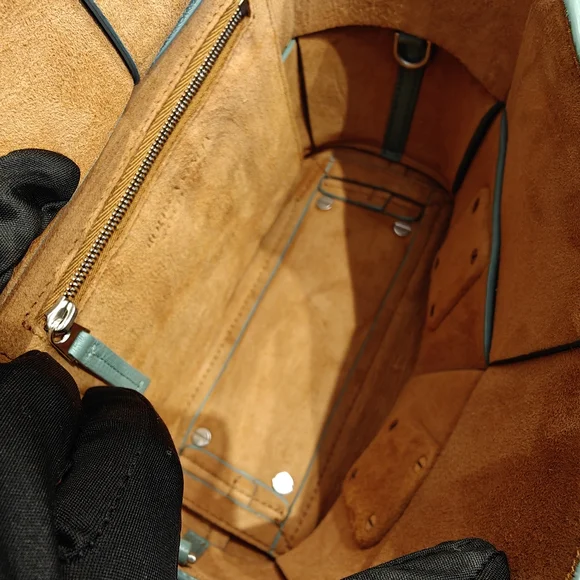 Bottega Veneta Arco Mini Crossbody Bag Blue Green - Picture 10 of 16